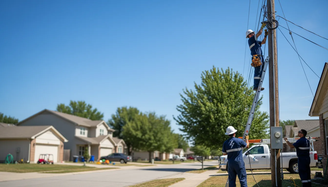 Residential electrician providing installation services in Lorraine, NY